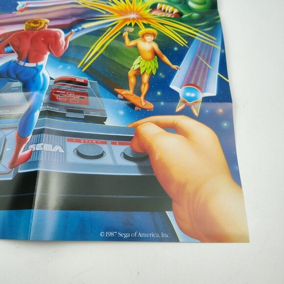 "Take Hold Of The Sega Adventure" Sega Master System SMS 1987 Promo Poster - Picture 4 of 9